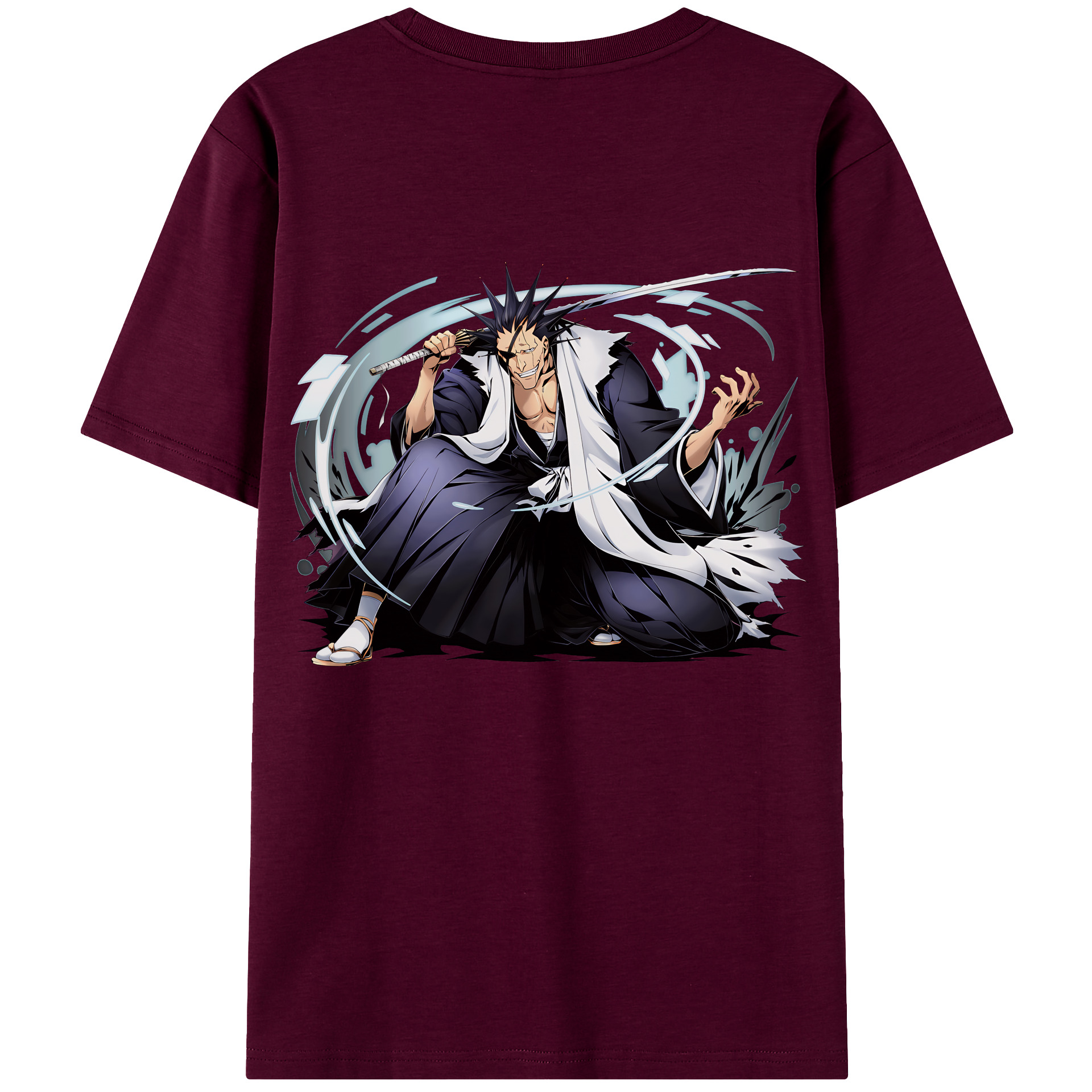 （画像用） ブリーチ ざらき けんぱち BLEACH Zaraki Kenpachi レディース半袖Tシャツ(バックプリント)